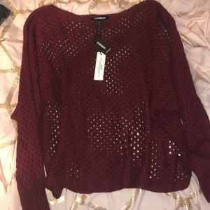 NWT Express light see through sweater